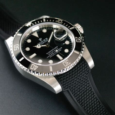 rolex submariner rubber band|rolex submariner 2020 rubber strap.